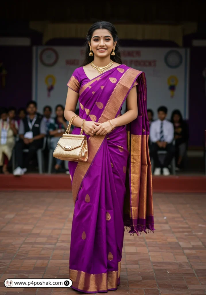 School Farewell Saree