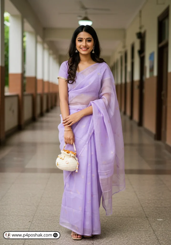School Farewell Saree