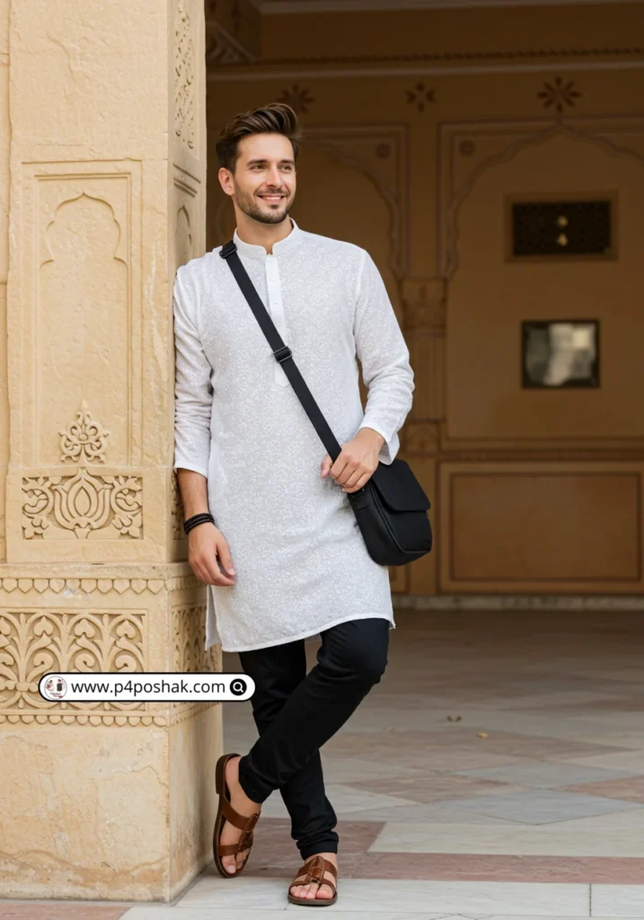 Chikankari Kurta for Mens