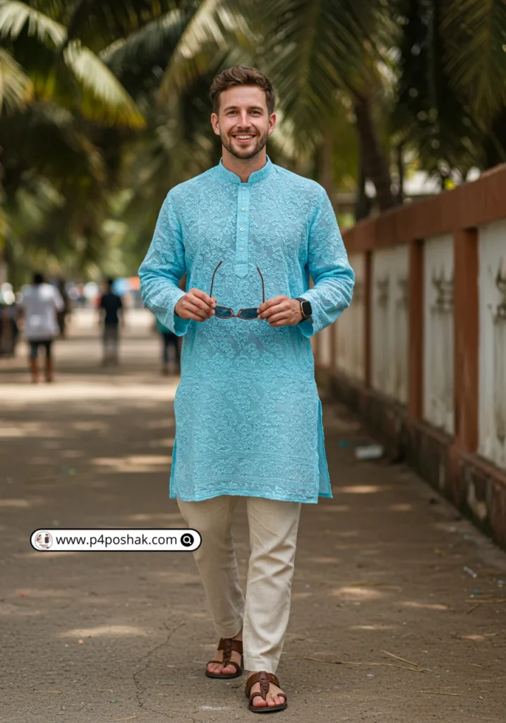 Chikankari Kurta for Mens