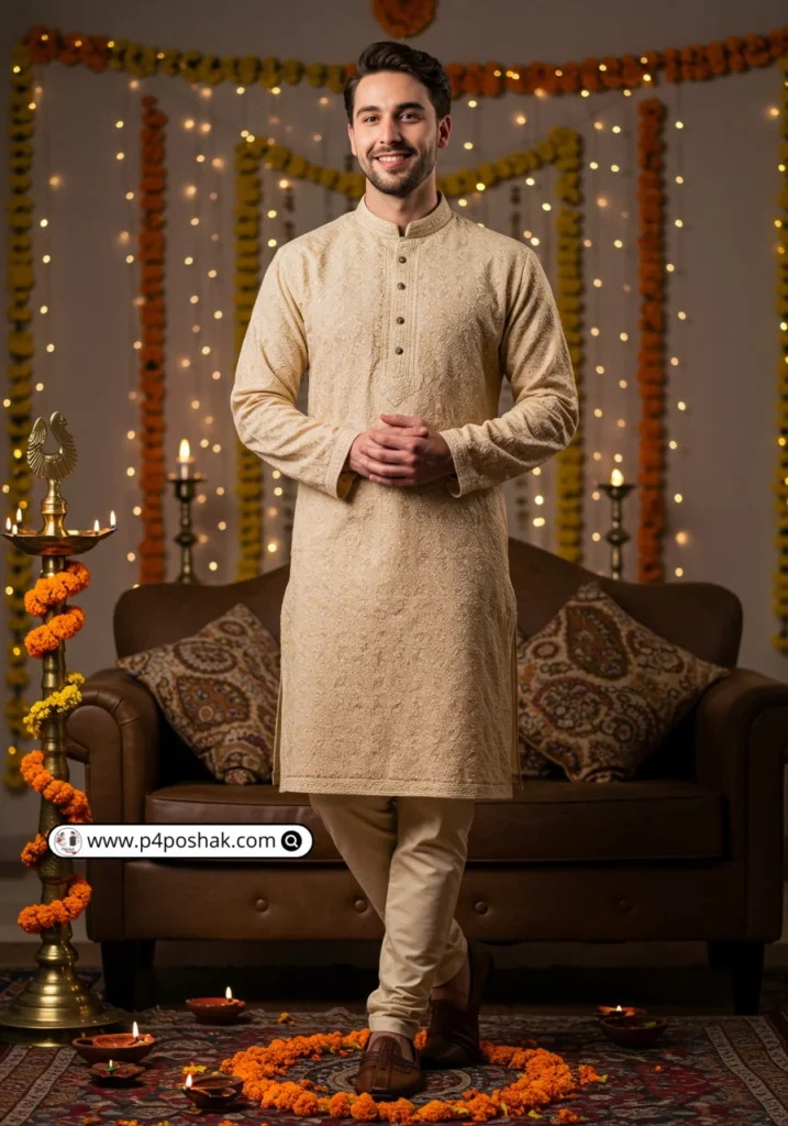 Chikankari Kurta for Mens