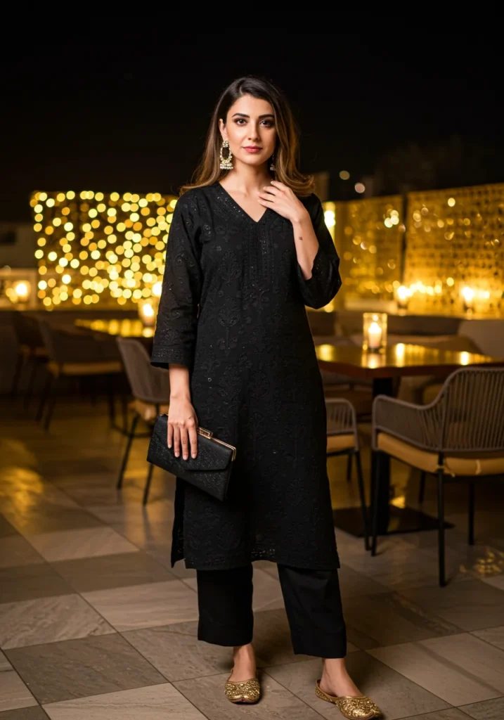 Short Chikankari Kurti
