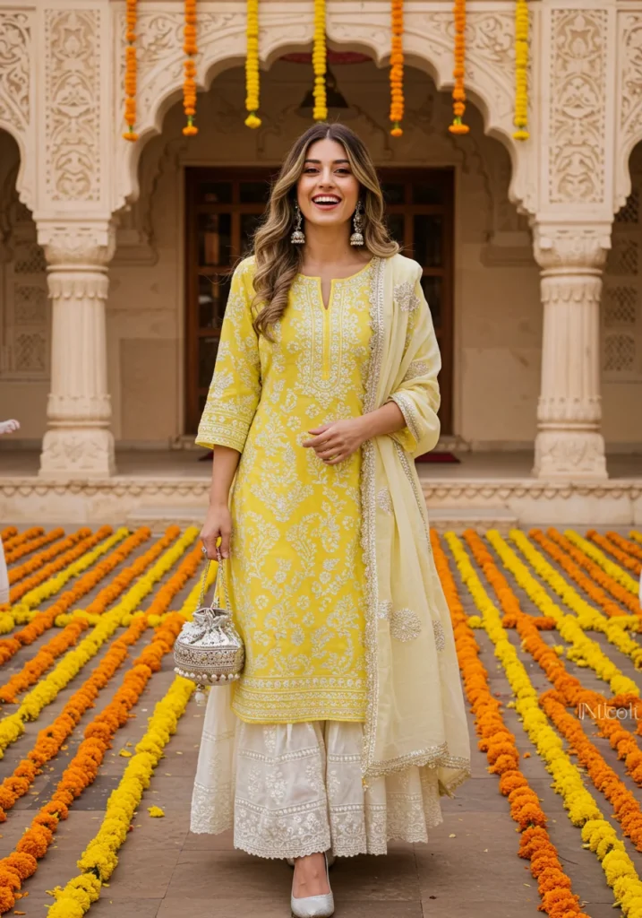 Short Chikankari Kurti