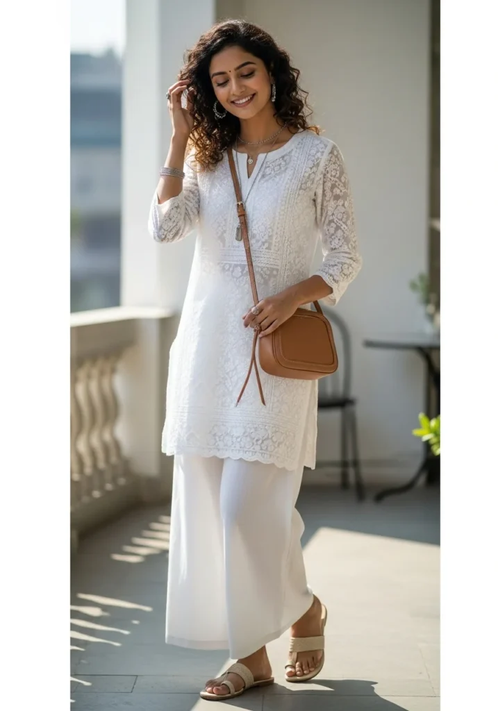 Chikan Kurti for Women