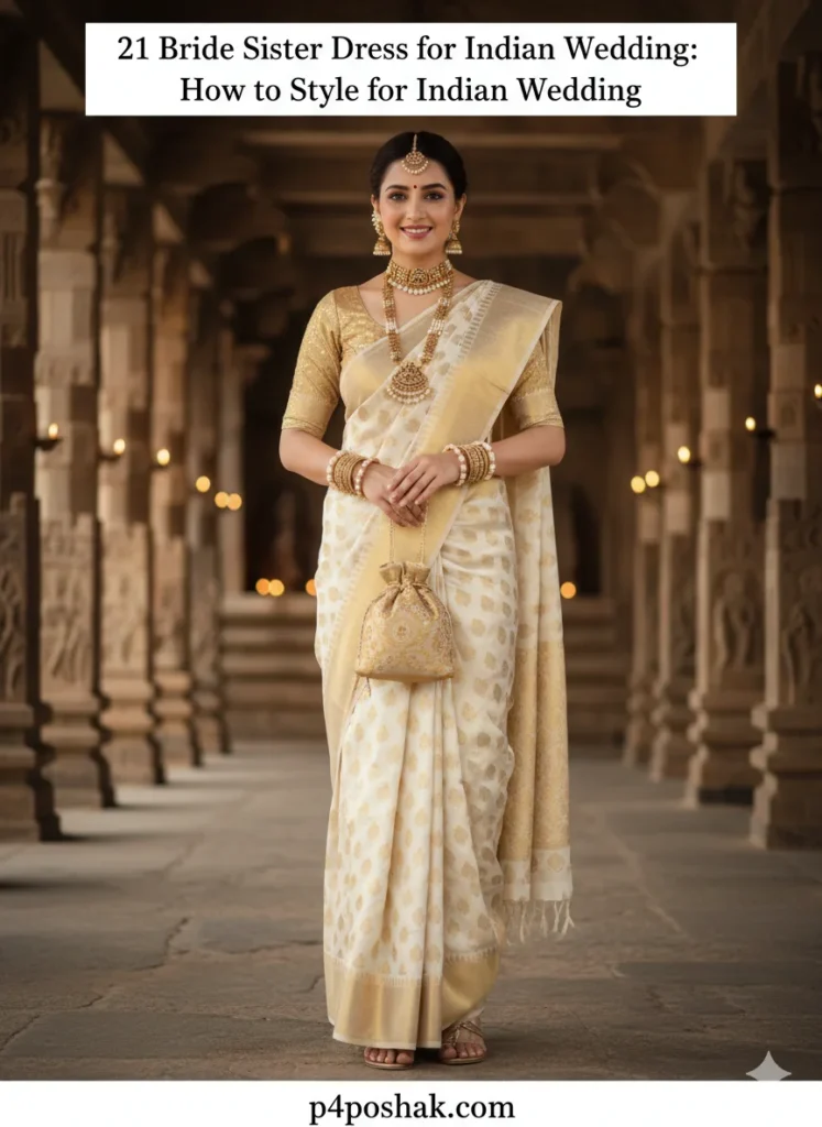 Bride sister dress for Indian weddings