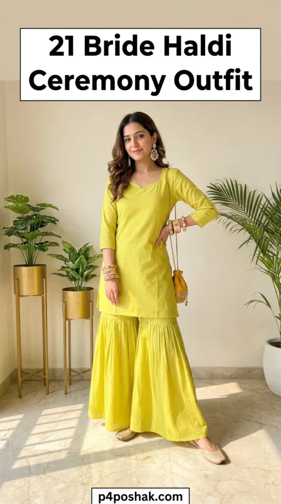 Haldi Ceremony Dress for Bride
