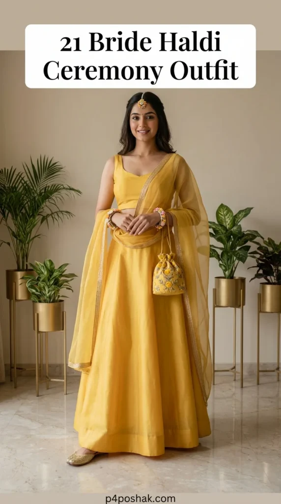 Haldi Ceremony Dress for Bride