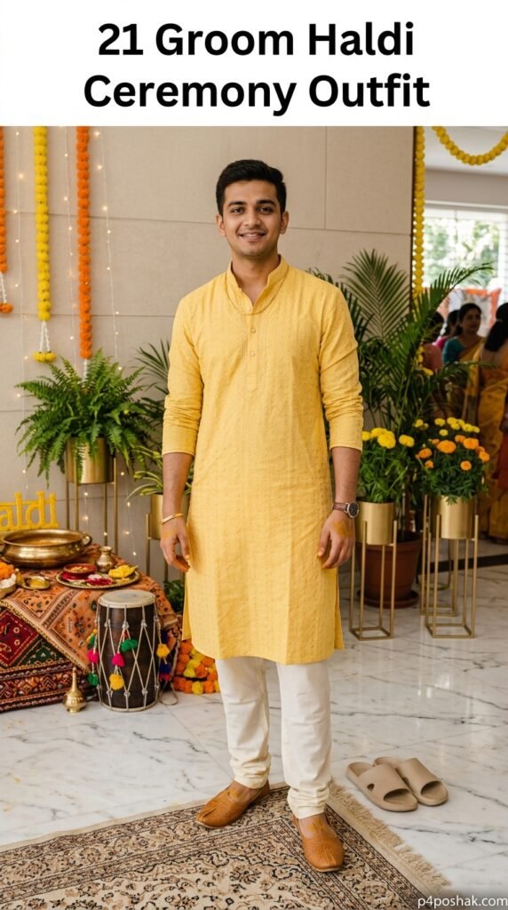 Haldi Ceremony Outfit for Groom