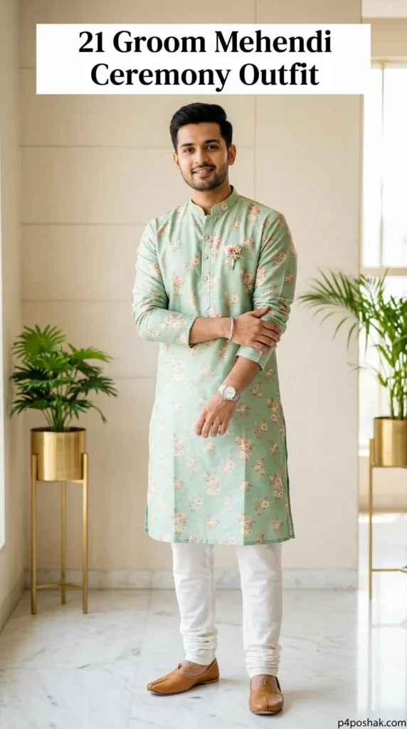 Mehendi Ceremony Outfit for Groom