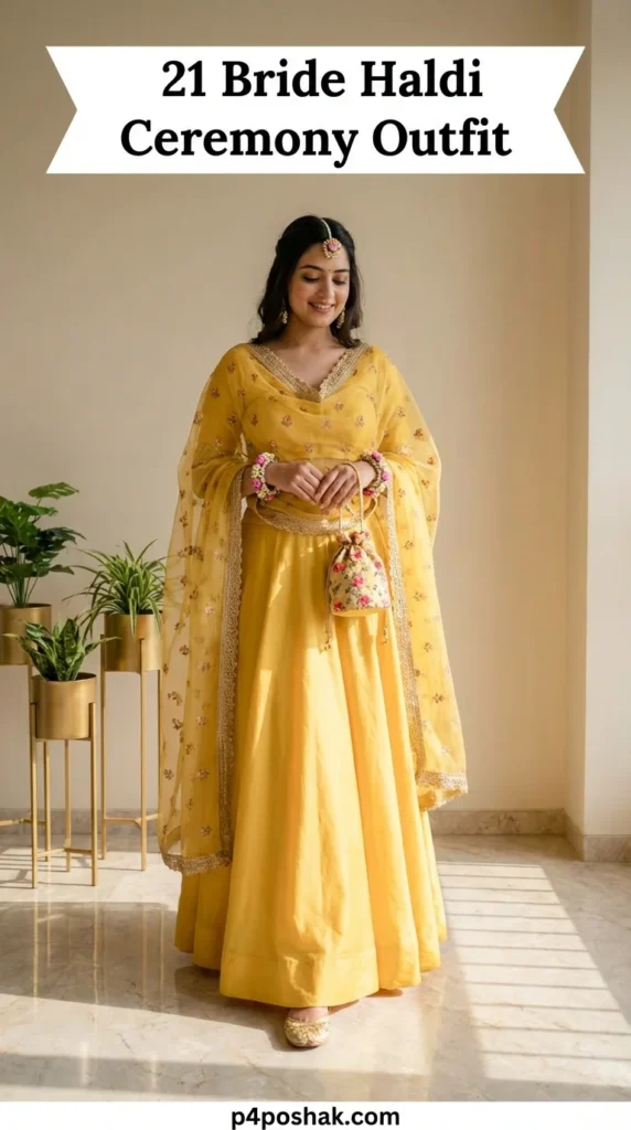 Haldi Ceremony Dress for Bride