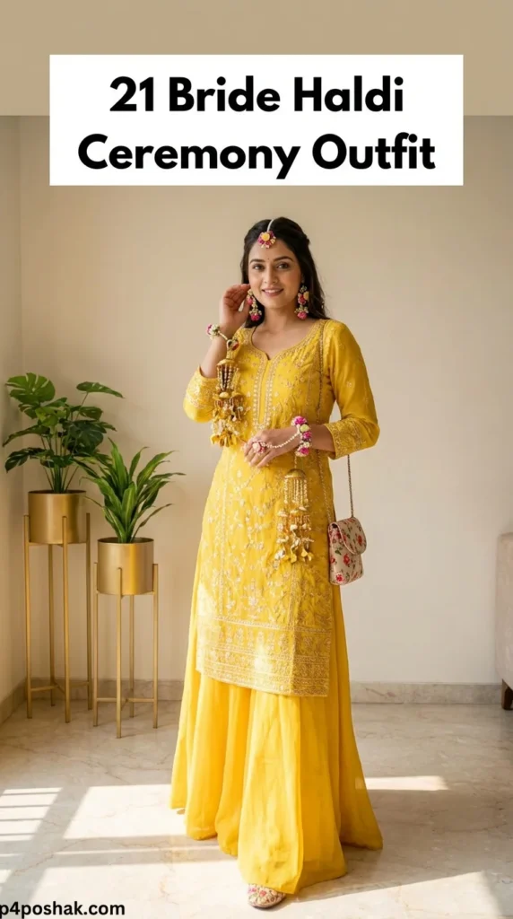 Haldi Ceremony Dress for Bride