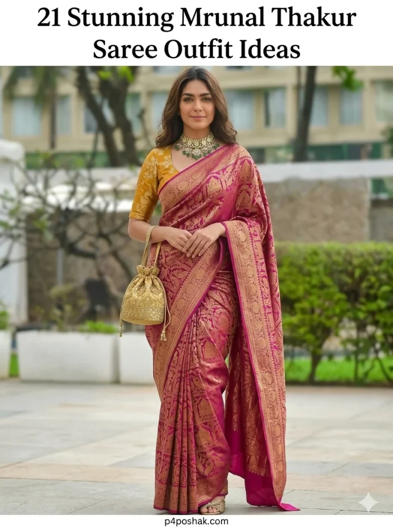 Mrunal Thakur Saree