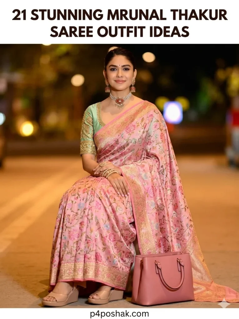 Mrunal Thakur Saree