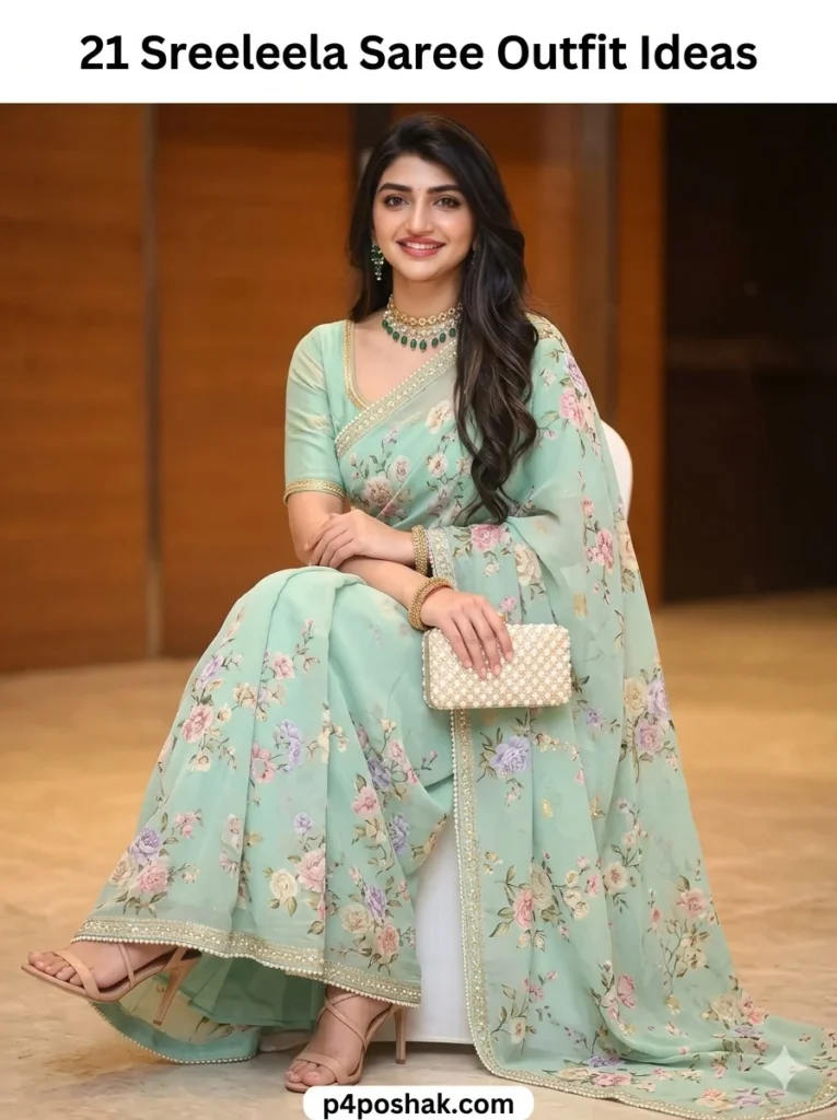 Sreeleela Saree Outfit