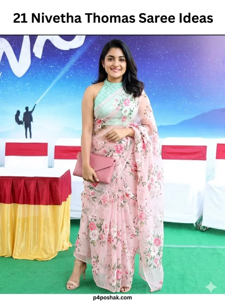 Nivetha Thomas Saree