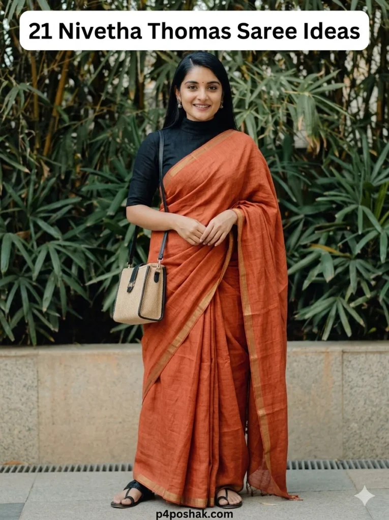 Nivetha Thomas Saree