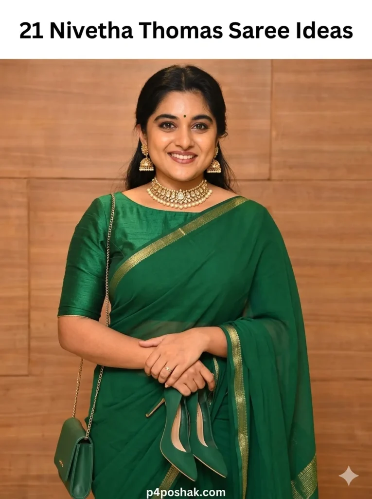 Nivetha Thomas Saree