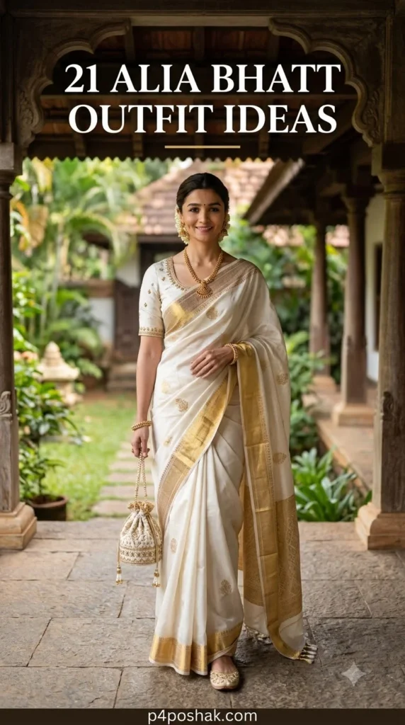 Alia bhatt saree Outfit
